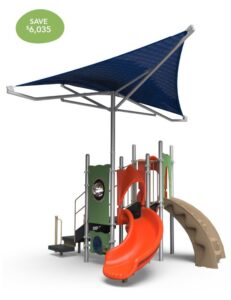 playground structure with shade